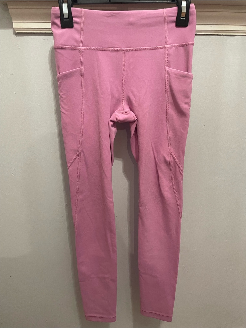 Athleta Girls' Pink Performance Leggings with Side Pockets